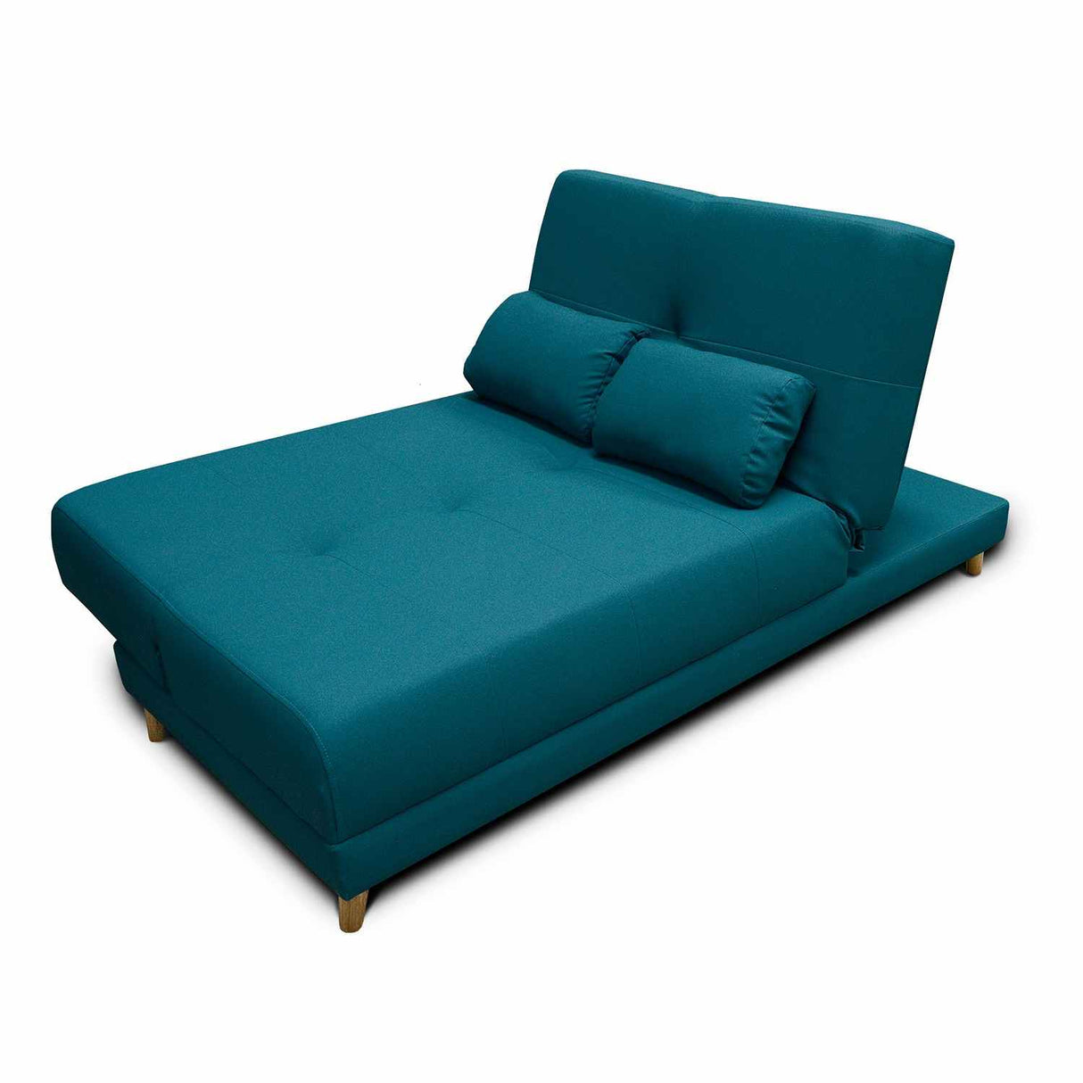 Sofá Cama Mariscal Turquesa 180x81cm De 3 Puestos Reclinable con Apoya Brazos