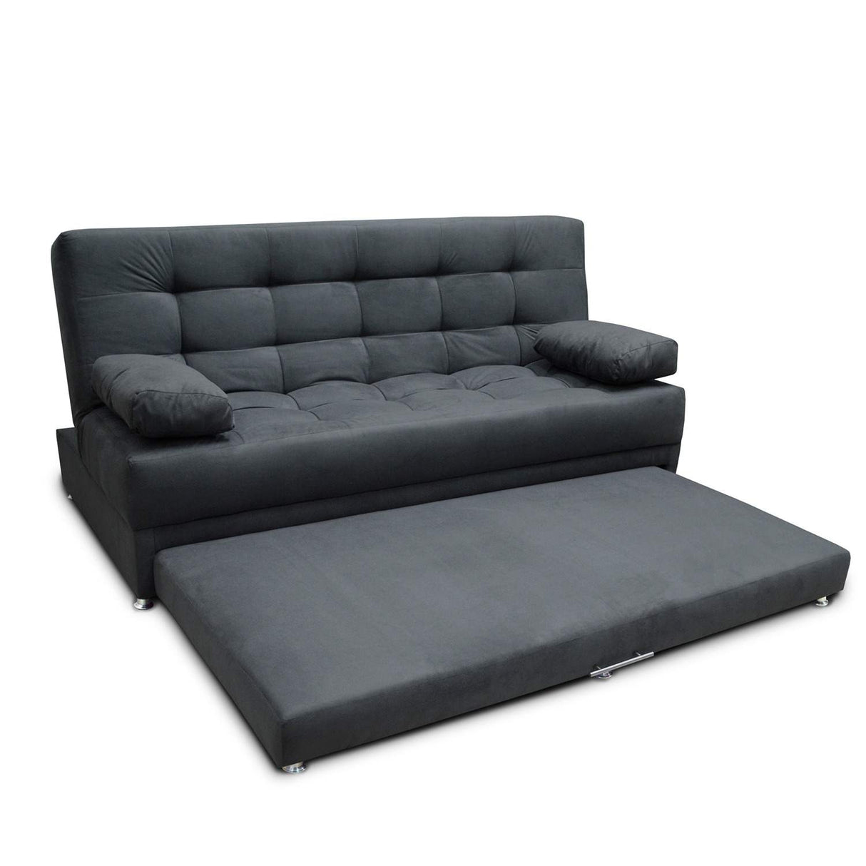 Sofá Cama Matter Gris 190x95cm De 3 Puestos Reclinable con Apoya Brazos