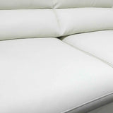 Sofá Galante Blanco Hueso 210x90cm De 3 Puestos sin Apoya Brazos