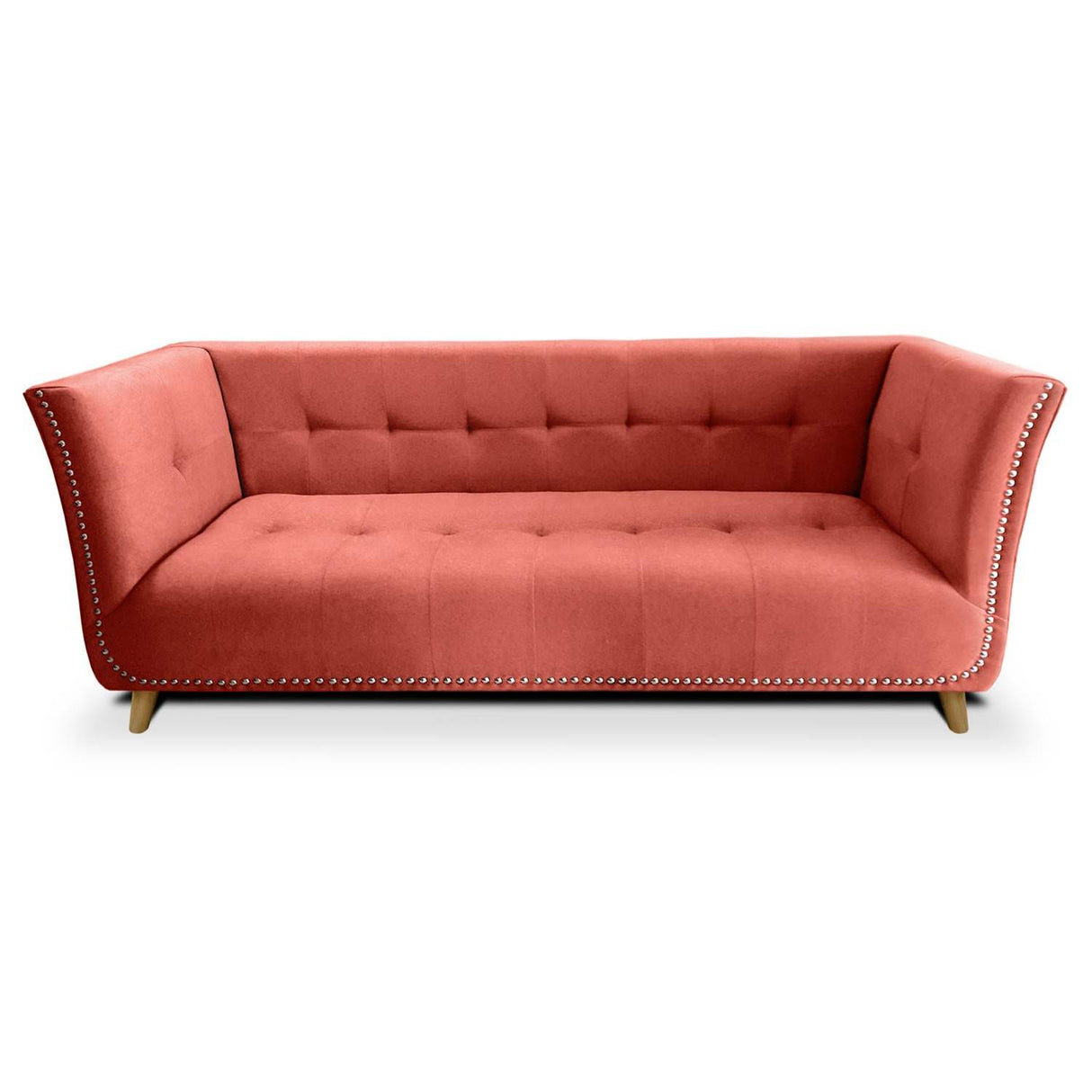 Sofá Magallanes Salmón 200x70cm De 3 Puestos con Apoya Brazos