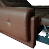 Sofá Cama Vignelli Cafe 185x85cm De 3 Puestos Reclinable con Apoya Brazos