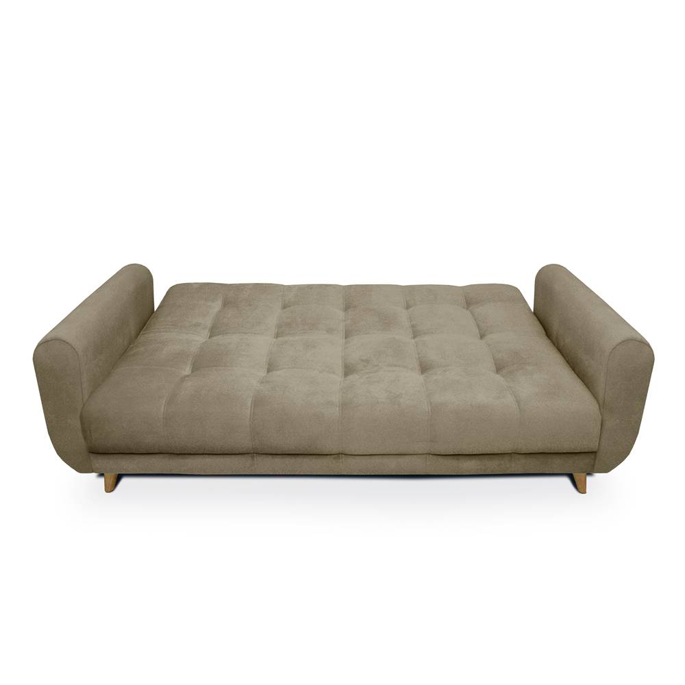 Sofá Cama Archer Camel 210x90cm De 3 Puestos Reclinable con Apoya Brazos