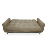 Sofá Cama Archer Camel 210x90cm De 3 Puestos Reclinable con Apoya Brazos