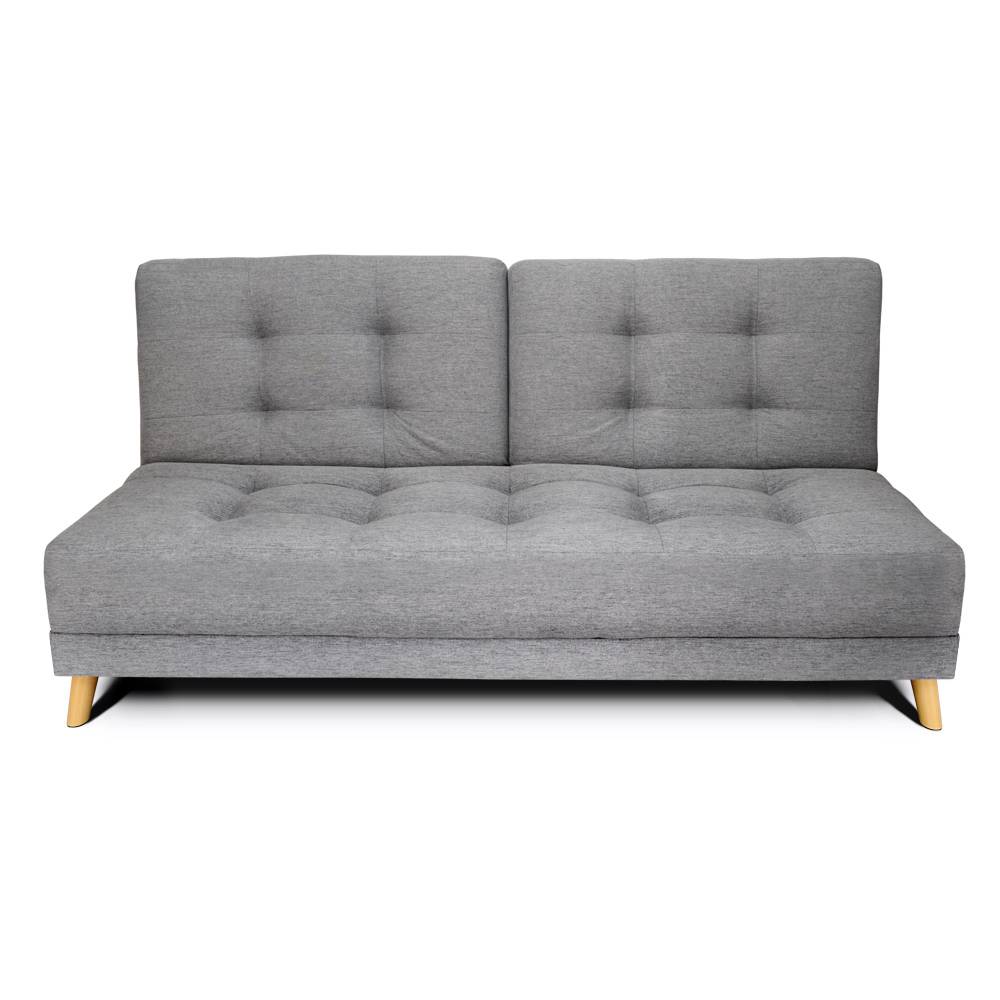 Sofá Cama Cavalli Gris 180x90cm De 3 Puestos Reclinable sin Apoya Brazos