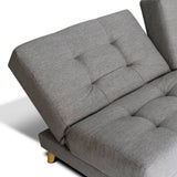 Sofá Cama Cavalli Gris 180x90cm De 3 Puestos Reclinable sin Apoya Brazos