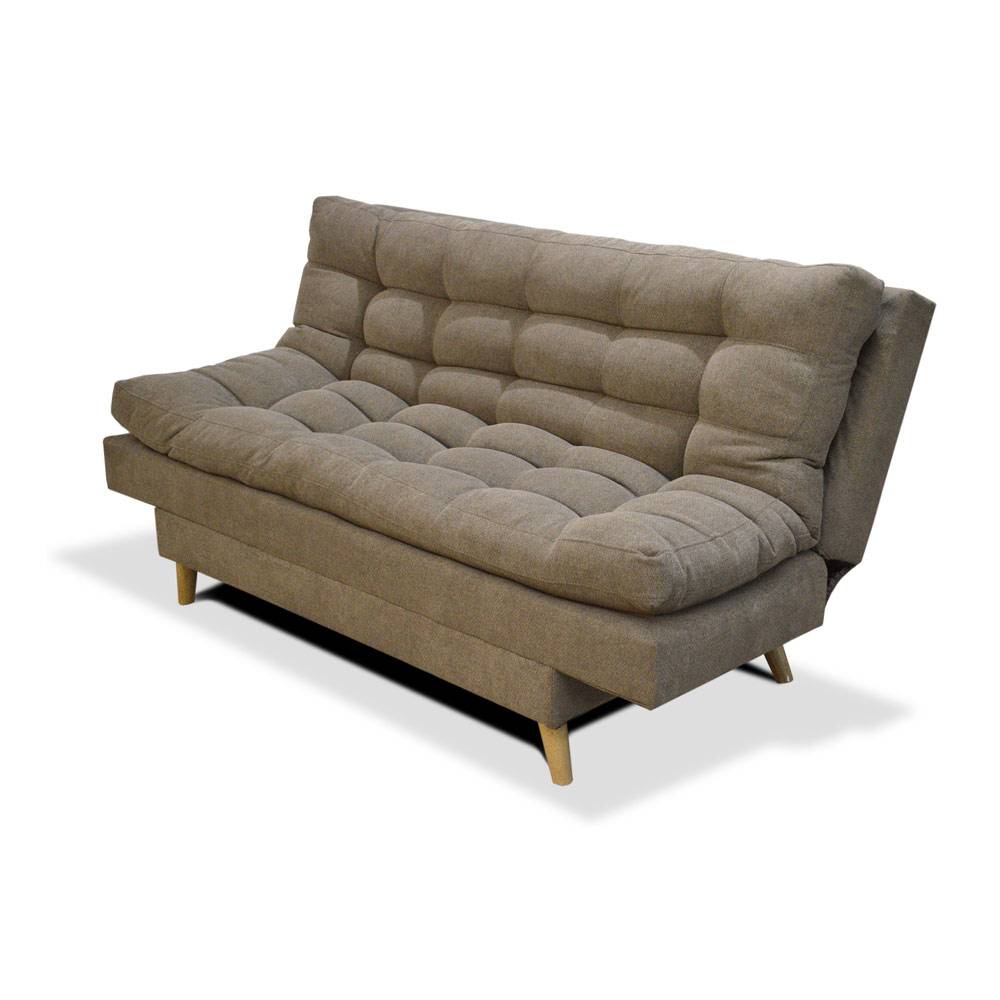 Sofá Cama Gabana Camel 180x95cm De 3 Puestos Reclinable sin Apoya Brazos