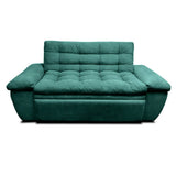 Sofá Cama Mirano Turquesa 190x95cm De 3 Puestos Reclinable con Apoya Brazos