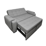 Sofá Cama Vignelli Gris 185x85cm De 3 Puestos Reclinable con Apoya Brazos