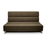 Sofá Cama Souza Cafe 180x85cm De 3 Puestos Reclinable sin Apoya Brazos
