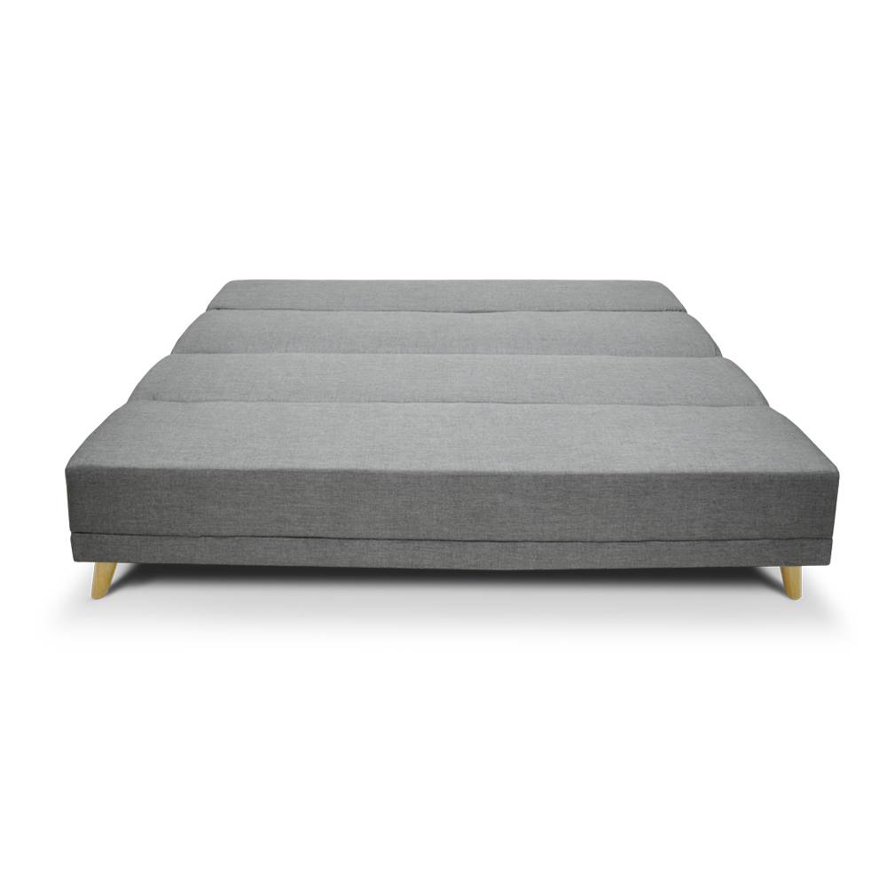 Sofá Cama Souza Gris 180x85cm De 3 Puestos Reclinable sin Apoya Brazos