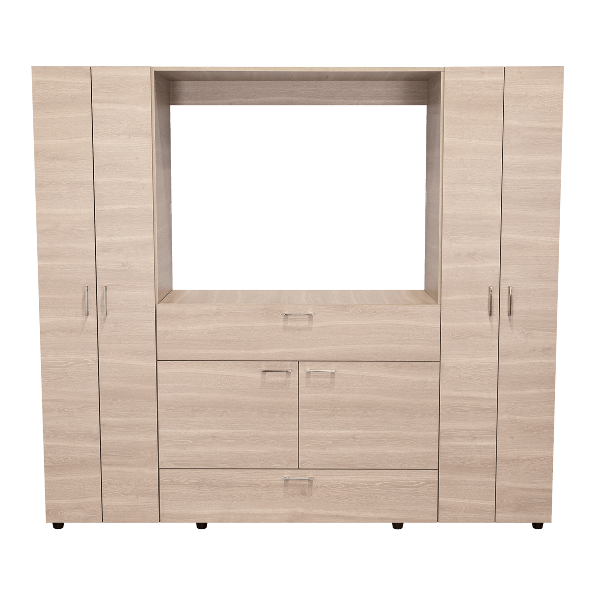 Closet Manila Z New Bardolino 198.4x179.9cm con Espacio para TV de 46 Pulgadas - CLOSETS | Bylmo
