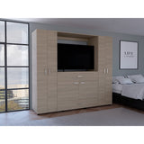 Closet Manila Z New Bardolino 198.4x179.9cm con Espacio para TV de 46 Pulgadas - CLOSETS | Bylmo