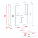Closet Manila Z New Bardolino 198.4x179.9cm con Espacio para TV de 46 Pulgadas - CLOSETS | Bylmo