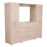 Closet Manila Z New Bardolino 198.4x179.9cm con Espacio para TV de 46 Pulgadas - CLOSETS | Bylmo