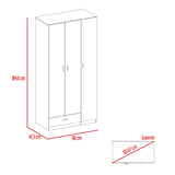 Closet Zeta Blanco 90x184.6cm con Un Cajón - Closets | Bylmo