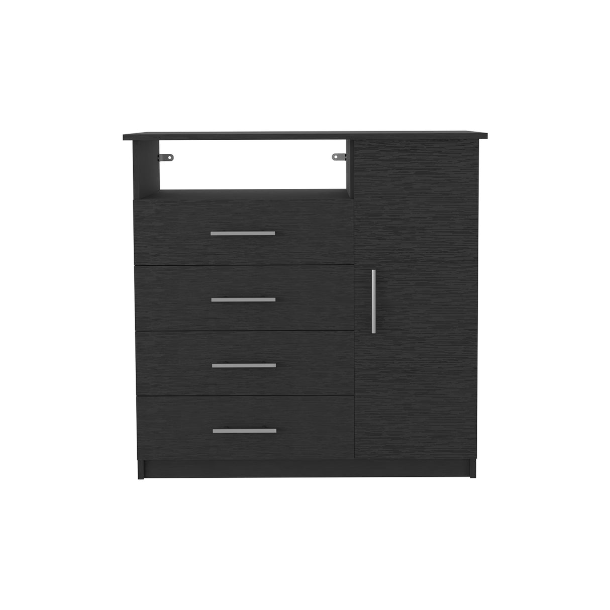 Cómoda Peru Wengue 91x88.6cm De Cuatro Hileras con Cuatro Cajones - Cajoneras | Bylmo