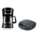 Combo Cafetera Kalley 12 Tazas y Sanduchera 3 en 1 Kalley