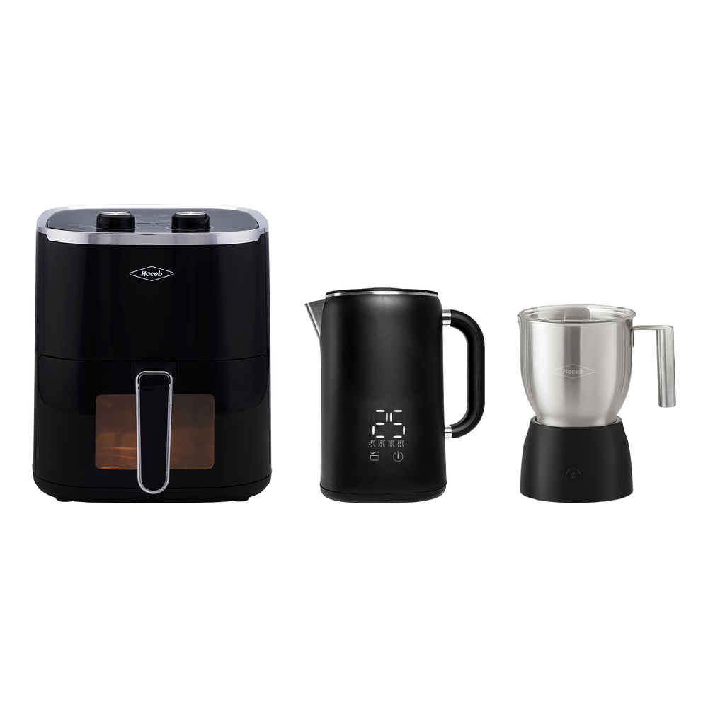 Combo Freidora de Aire 4.2 L, Hervidor y Chocotera Haceb