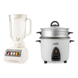 Combo Licuadora Kalley Blanca 1.5 L y Olla Arrocera Kalley Blanca 1.4 L