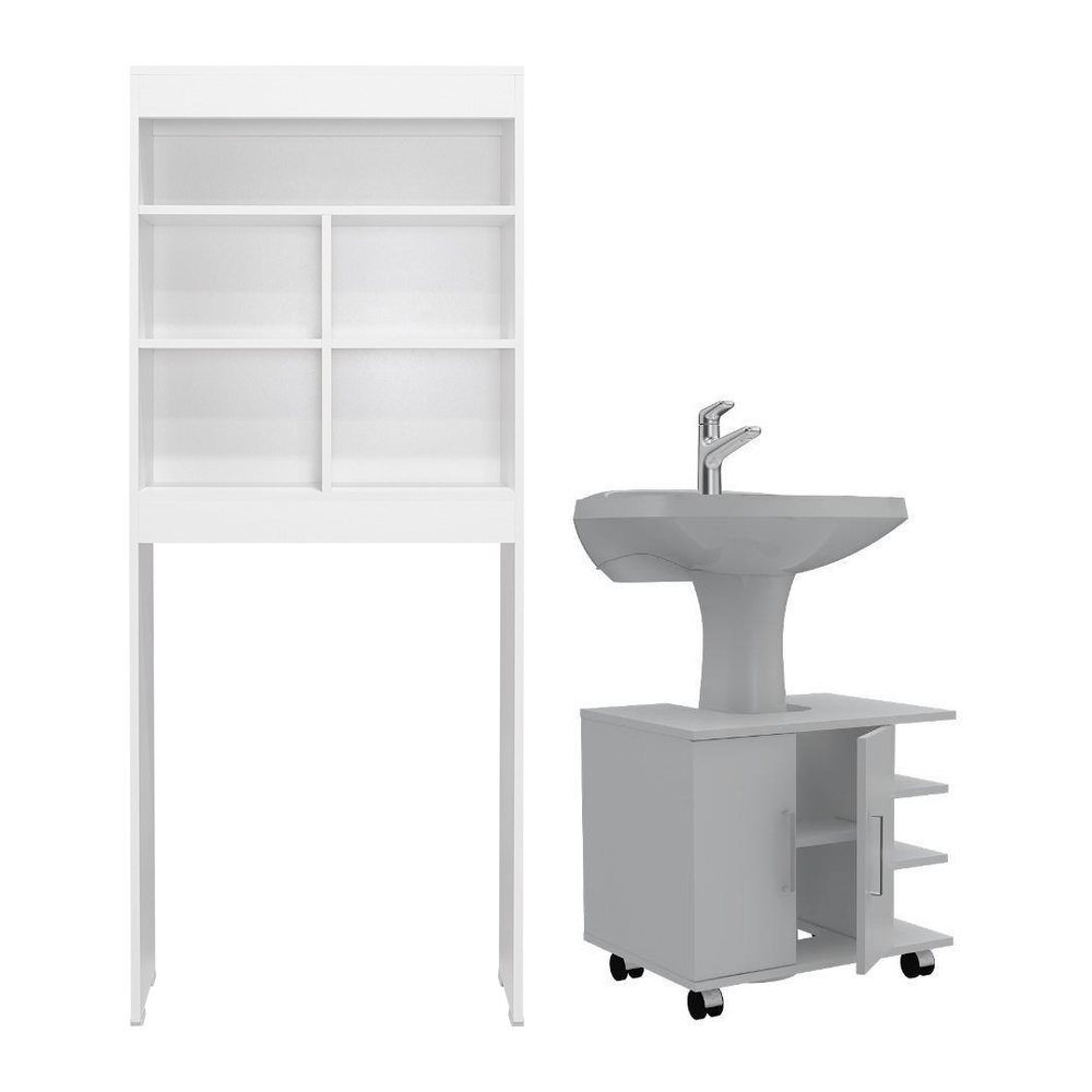 Combo Optimizador de Baño y Mueble para Lavamanos