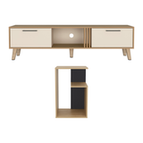 Combo Rack de TV Vance y Mesa Auxiliar Everett Fresno