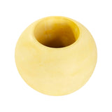 Matera de mesa Luna Amarillo 12x12cm de Cemento Circular de 1.4 Litros - Jardineria | Bylmo