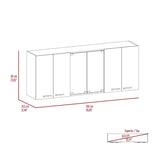 Mueble Superior de Cocina Blanco 150x150cm con Dos Entrepaños y con Seis Puertas - Muebles Superiores | Bylmo