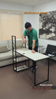 Escritorio Nara Blanco y Negro 120x121cm con Organizador de Libros