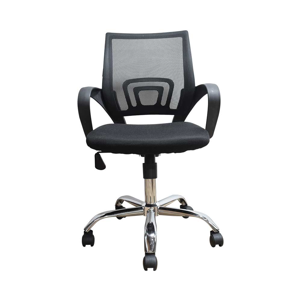 Silla Ejecutiva Libertad Negro 47 x 49 cm con Brazos - SILLAS DE OFICINA | Bylmo