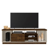 Rack Adria Blanco y Savana 182 cm con Una Puerta - Muebles para TV | Bylmo