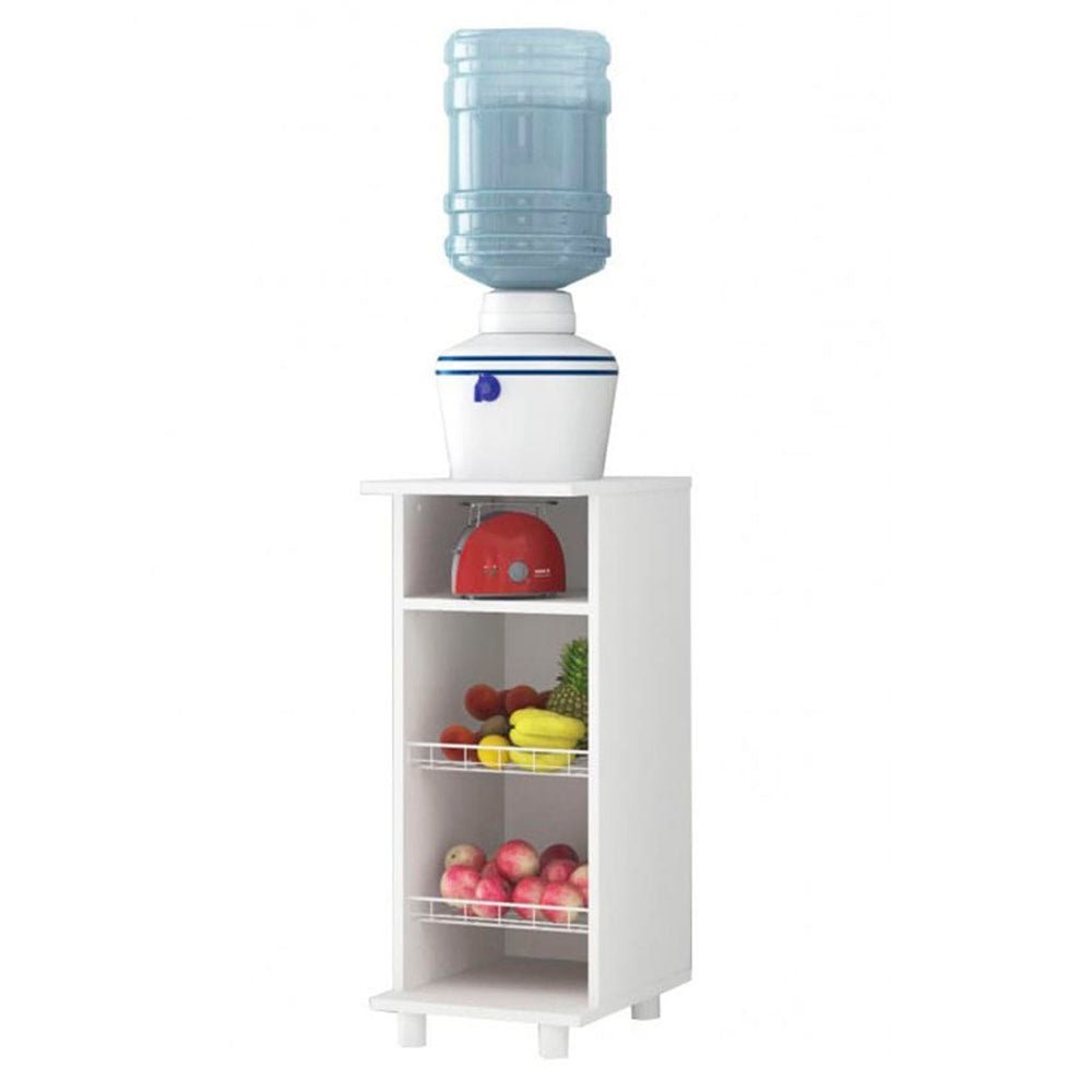 Mueble Auxiliar de Cocina Lisboa Blanco 32x77cm con un Entrepaño y con Tres Comportamientos - Muebles Organizadores | Bylmo