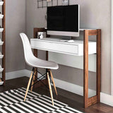 Escritorio Caracas Blanco 95 cm con Cajón y Entrepaño - Escritorios y Archivadores | Bylmo
