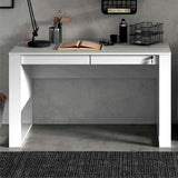 Escritorio Juventus Blanco 127 cm con Cajones con Llave y Revistero - Escritorios y Archivadores | Bylmo