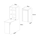 Escritorio Venecia Blanco 108 cm Plegable - Escritorios y Archivadores | Bylmo