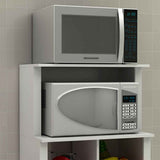 Mueble Auxiliar Burgos Blanco y Negro 68 cm con Una Puerta y Entrepaños - Muebles Organizadores | Bylmo