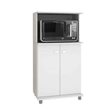 Mueble Auxiliar Almería Blanco 61 cm con Dos Puertas y Entrepaño - Muebles Organizadores | Bylmo