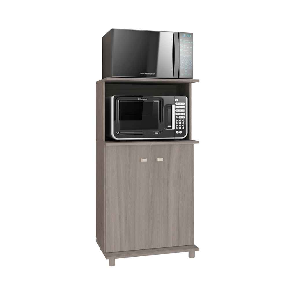 Mueble Auxiliar Almería Humo 61 cm con Dos Puertas y Entrepaño - Muebles Organizadores | Bylmo
