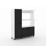 Mueble Auxiliar Segovia Blanco y Negro - Muebles Organizadores | Bylmo