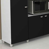 Mueble Auxiliar Segovia Blanco y Negro - Muebles Organizadores | Bylmo