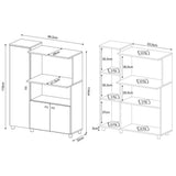 Mueble Auxiliar Segovia Humo - Muebles Organizadores | Bylmo