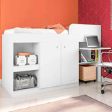 Cama Juvenil Sencilla 90 cm Blanco Multifuncional - Camas | Bylmo