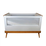 Cuna Ronda 143x90 cm Blanco y Almendra - Camas | Bylmo