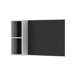 Repisa Matias Blanco y Negro 90 cm con Tablero - Repisas y Percheros | Bylmo