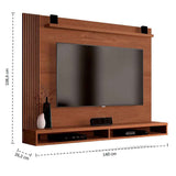 Panel Dinamarca Cafe 140 cm - Muebles para TV | Bylmo