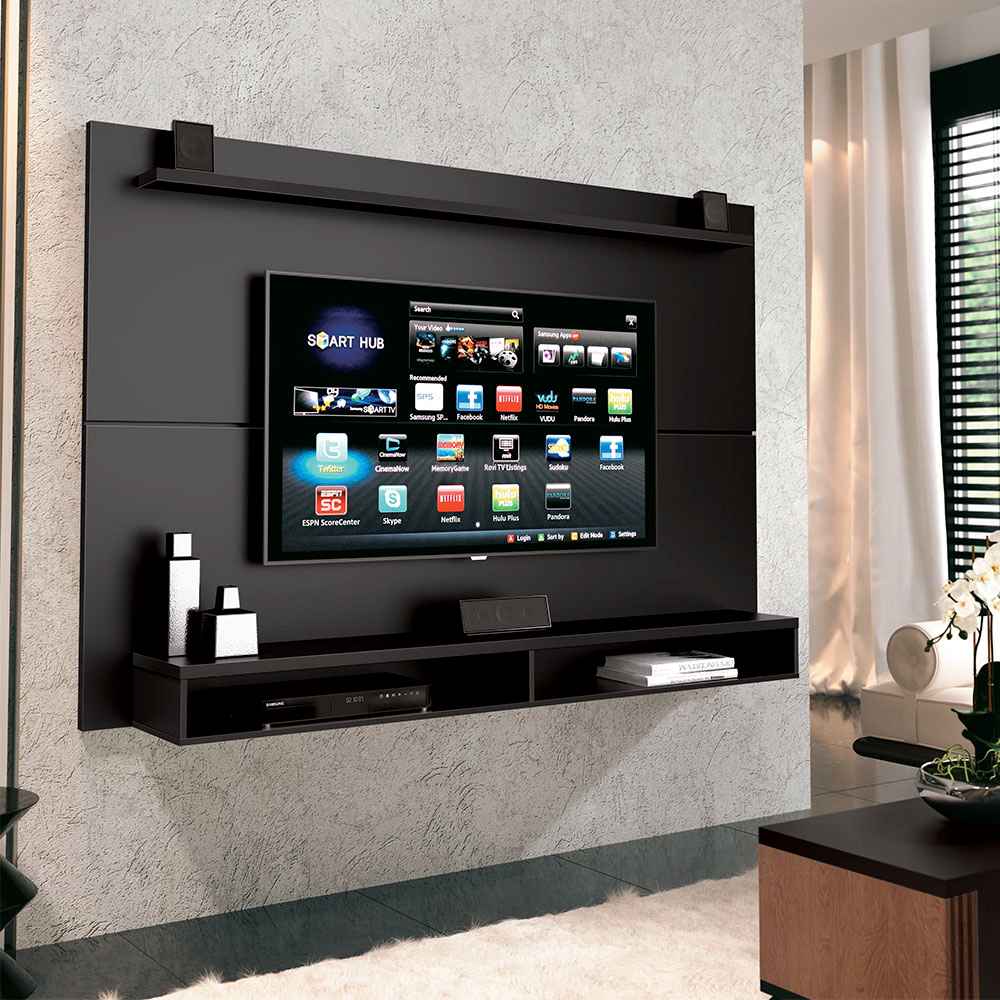 Panel Maxi Negro 180 cm - Muebles para TV | Bylmo