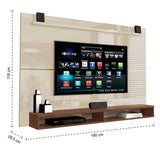 Panel Maxi Blanco y Cafe 180 cm - Muebles para TV | Bylmo