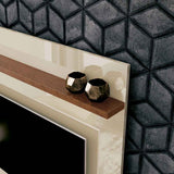 Panel Milano Cafe y Blanco 120 cm - Muebles para TV | Bylmo