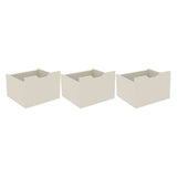 Kit 3 Cajones Organizador Blanco Apagado - Cajoneras | Bylmo