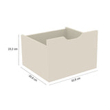 Kit 3 Cajones Organizador Blanco Apagado - Cajoneras | Bylmo