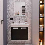 Mueble Gales Blanco y Negro 51 cm con Dos Puertas - Gabinetes | Bylmo